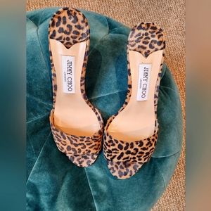 Jimmy Choo kitten heel slide in sandal